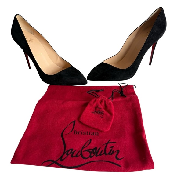 Christian Louboutin Corneille 100 Veau Velours in Black size 39 NIB - Picture 2 of 11